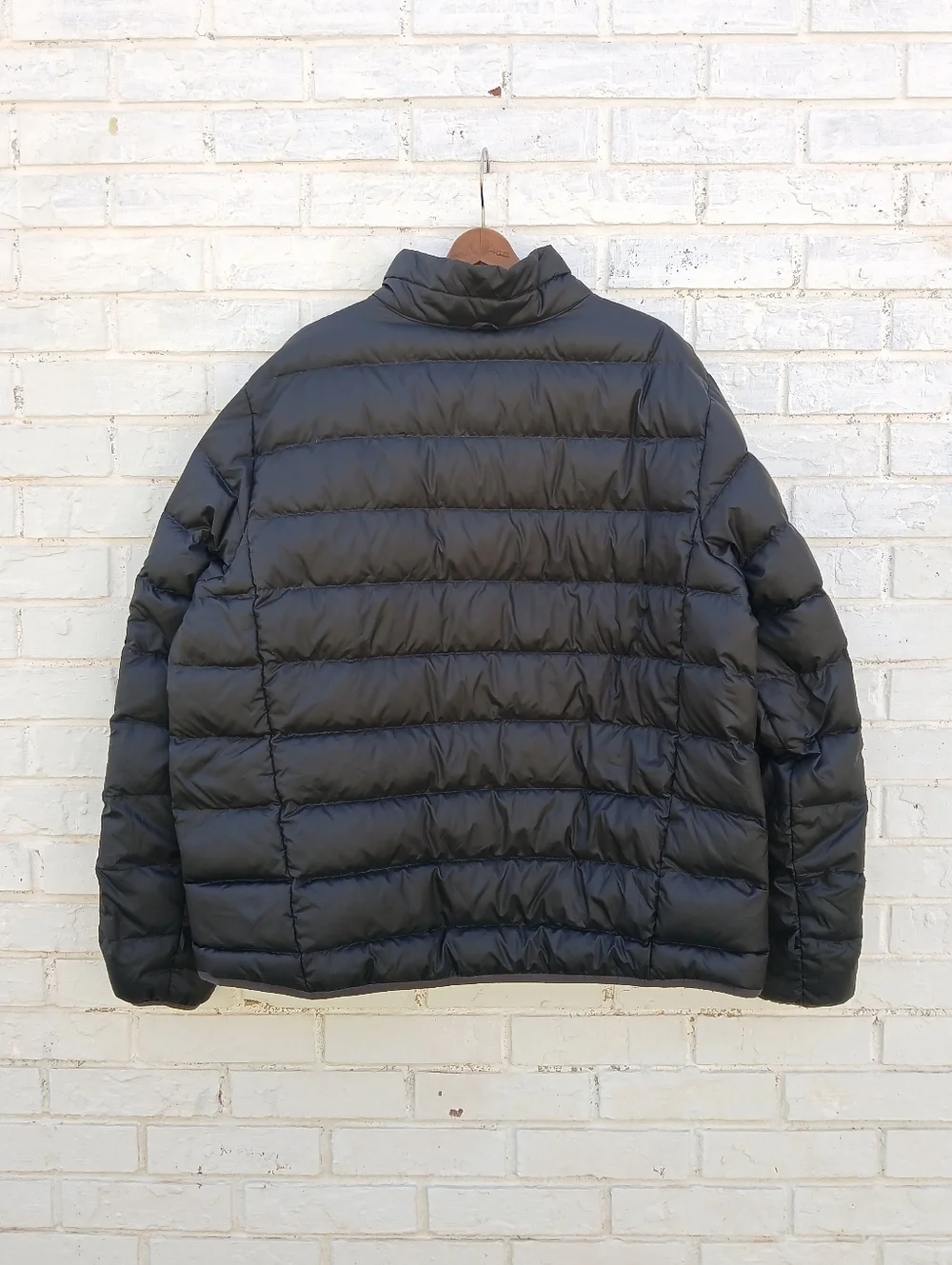 Eddie Bauer Quilted Down Puffer Jacket Black 2XL